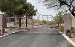 Battle Borns Access Double iron gate with the hinges going bad